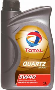 TOTAL QUARTZ 9000 5w40 1л. синтетика, масло моторное